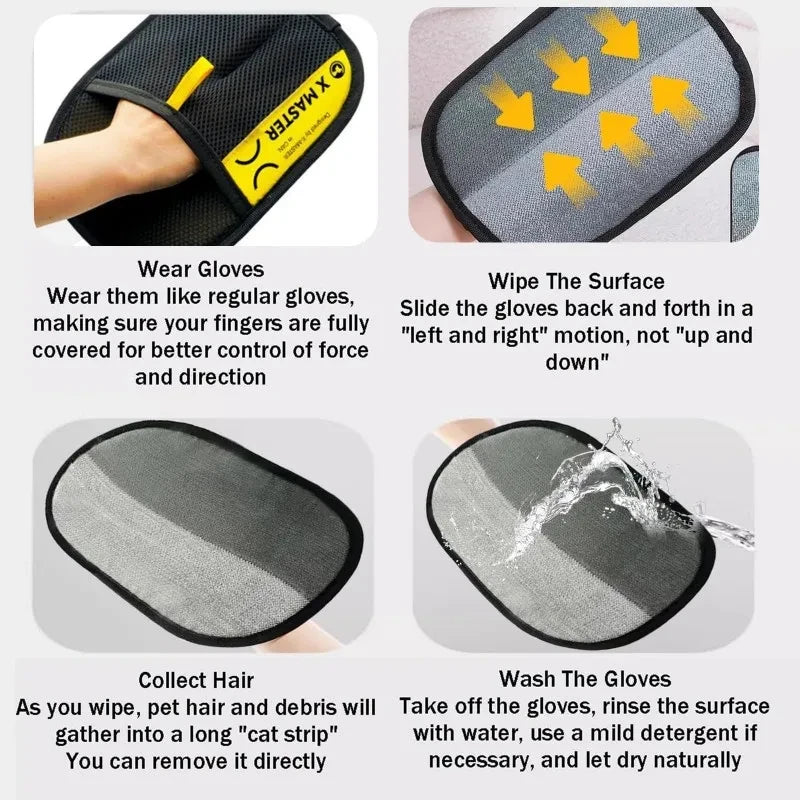 Electrostatic Pet Hair Removal Glove